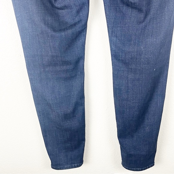GOOD AMERICAN Good Legs Blue Five Pockets Whiskering High Rise Jeans, Size 16 - Picture 7 of 12
